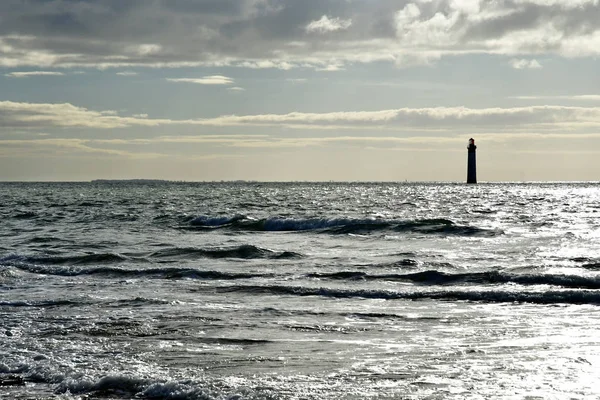 Rivedoux Plage Franciaország November 2017 West Coast Beach — Stock Fotó