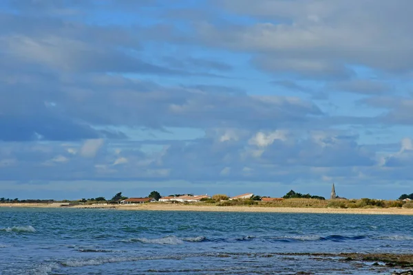 Sainte Marie Frankrike November 2017 Byn Visa Från Rivedoux Plage — Stockfoto