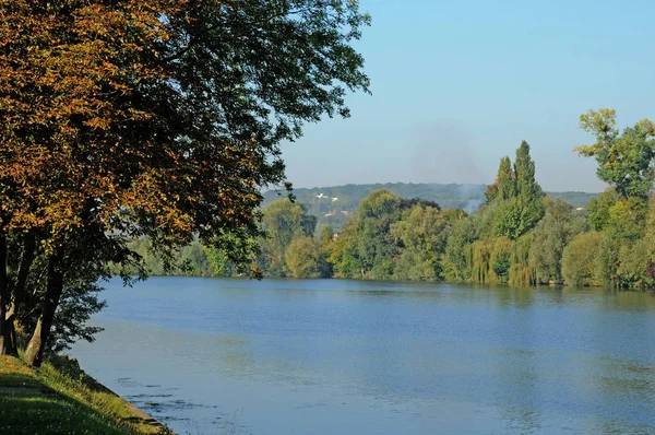 Les Mureaux Francia Settembre 2011 Riva Della Senna — Foto Stock