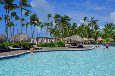 Punta Cana, Dominican Republic - june 1 2017 : an hotel clipart