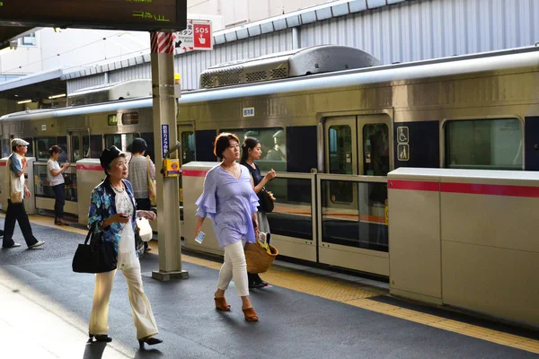 Osaka Japan Augusti 2017 Järnvägsstationen — Stockfoto