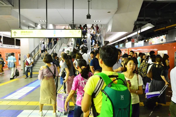 Osaka Japan Augusti 2017 Järnvägsstationen — Stockfoto