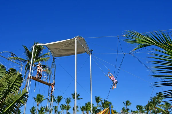 Punta Cana Dominicaanse Republiek Juni 2017 School Van Circus Een — Stockfoto
