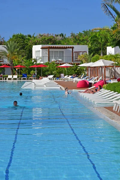 Punta Cana República Dominicana Junio 2017 Piscina Hotel — Foto de Stock