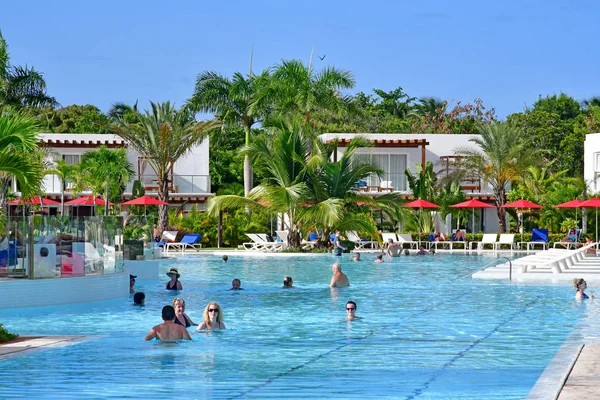 Punta Cana Dominicaanse Republiek Juni 2017 Zwembad Een Hotel — Stockfoto