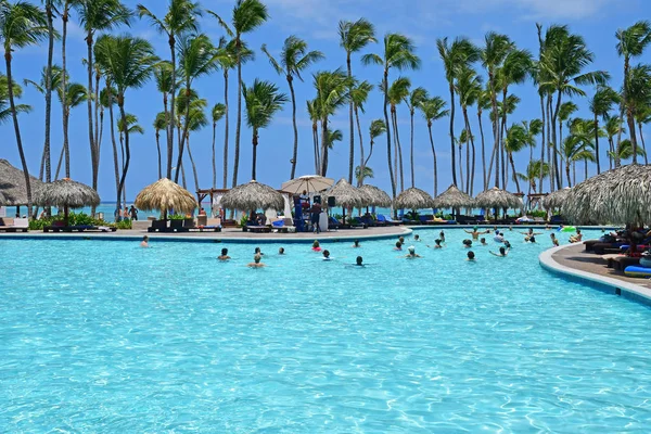 Punta Cana República Dominicana Junio 2017 Piscina Hotel —  Fotos de Stock