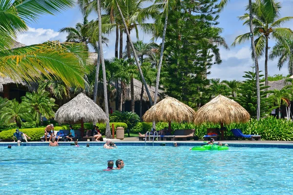 Punta Cana Dominikai Köztársaság Június 2017 Egy Hotel Medence — Stock Fotó