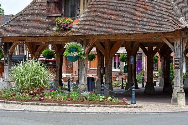 Lyons Foret France June 2017 Covered Market Lyons Foret Normandie — Stock Photo, Image