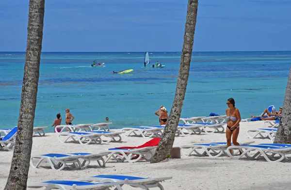 Punta Cana Dominikana Maj 2017 Plaża — Zdjęcie stockowe