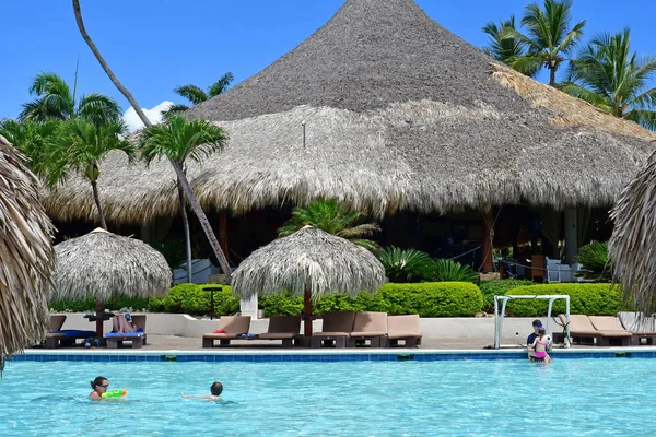 Punta Cana Dominikai Köztársaság Május 2017 Turizmus Hotel Medence — Stock Fotó