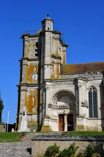 Montjavoult France April 2017 Die Malerische Kirche Frühling — Stockfoto