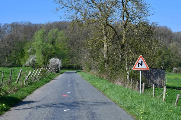 Montjavoult France April 2017 Die Malerische Landschaft Frühling — Stockfoto