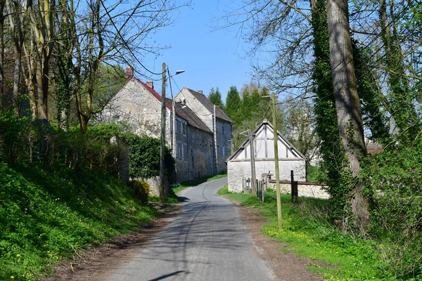 Vaudancourt Frankreich April 2017 Das Malerische Dorf Frühling — Stockfoto