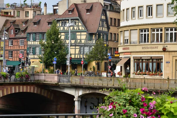 Straßburg Frankreich Juli 2017 Das Malerische Stadtzentrum Sommer — Stockfoto