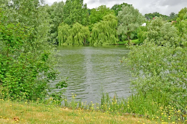 Les Mureaux France June 2017 Seine Riverside — Stock Photo, Image