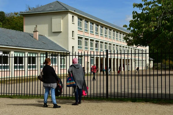 Les Mureaux France September 2017 Jules Ferry School — Stock Photo, Image