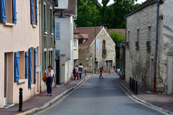 Verneuil Sur Seine Francie Červenec 2017 Centrum Města — Stock fotografie