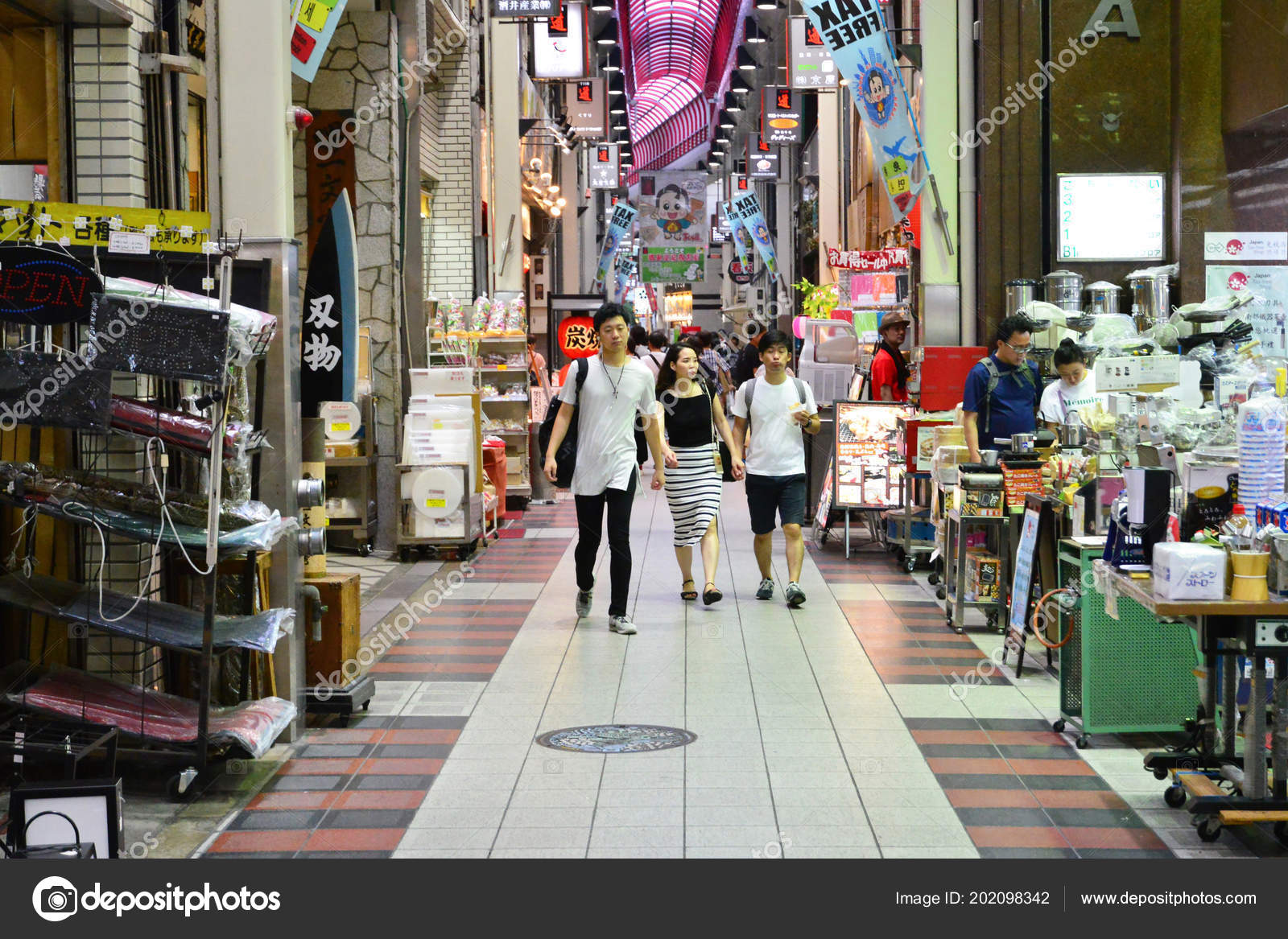 Osaka Japan August 17 Tenjinbashisuji Shopping Street Stock Editorial Photo C Packshot 942