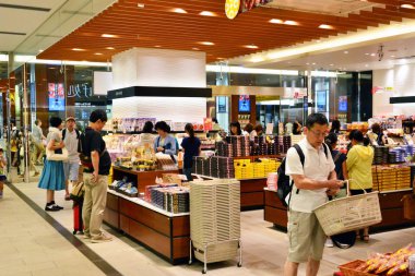 Kanazawa, Japan - august  2017 : the train station shopping center clipart