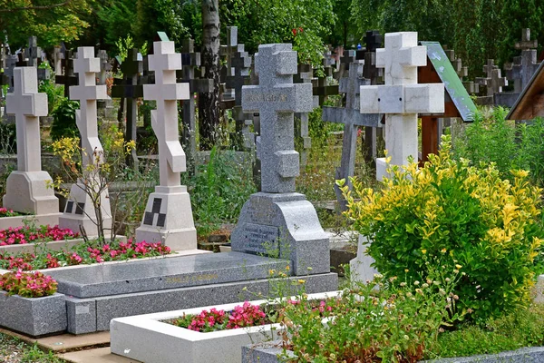 Sainte Genevieve Des Bois Frankrike Juni Den Ryska Kyrkogården — Stockfoto