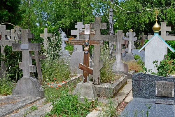 Sainte Genevieve Des Bois França Junho Cemitério Russo — Fotografia de Stock