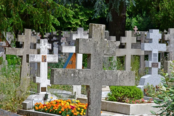 Sainte Genevieve Des Bois Frankrijk Juni Russische Begraafplaats — Stockfoto