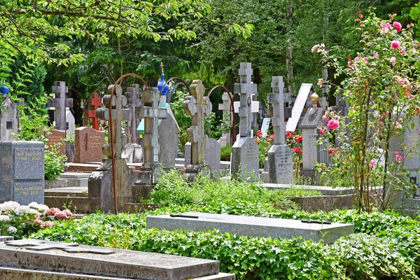 Сент Женевьева Буа Франция Июня Русское Кладбище — стоковое фото
