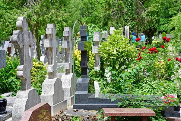 Sainte Genevieve Des Bois Frankrijk Juni Russische Begraafplaats — Stockfoto
