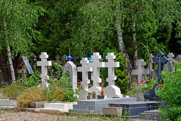 Sainte Genevieve Des Bois Frankrijk Juni Russische Begraafplaats — Stockfoto