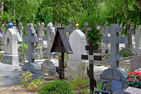 Sainte Genevieve Des Bois Frankrike Juni Den Ryska Kyrkogården — Stockfoto