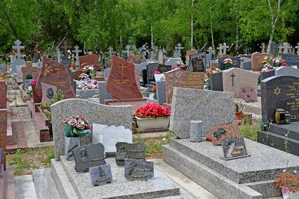 Sainte Genevieve Des Bois Frankrike Juni Den Ryska Kyrkogården — Stockfoto