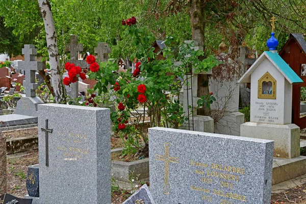 Сент Женевьева Буа Франция Июня Русское Кладбище — стоковое фото