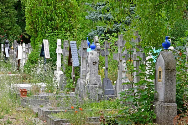 サンテジュヌヴィエーヴ フランス 6月22日17 ロシアの墓地 — ストック写真