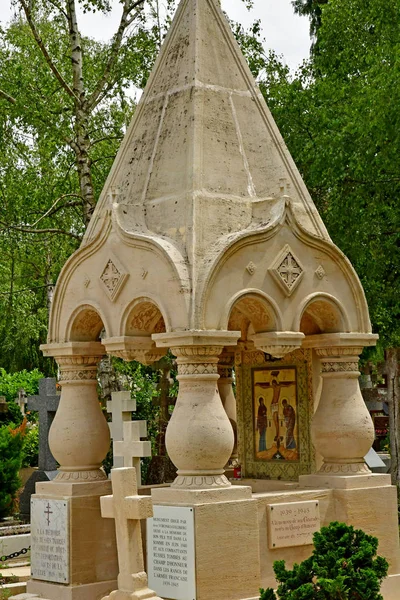 Sainte Genevieve Des Bois Frankrike Juni Den Ryska Kyrkogården — Stockfoto