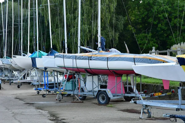 Les Mureaux France September 2017 Cercle Voile Paris Sailing Club — Stock Photo, Image