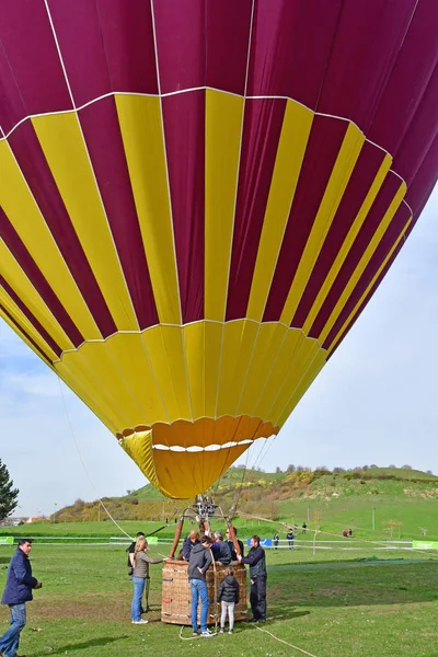 Les Mureaux França Março 2017 Balão Quente Parque Sautour — Fotografia de Stock