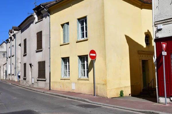 Verneuil Sur Seine Francie Duben 2017 Centrum Malebného Města — Stock fotografie