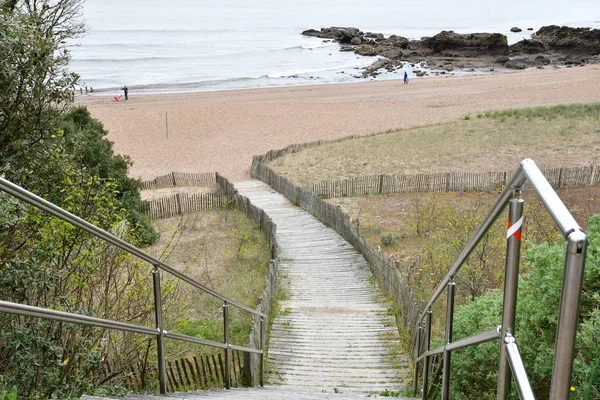 Saint Nazaire Francia Abril 2017 Playa Saint Marc Sur Mer —  Fotos de Stock