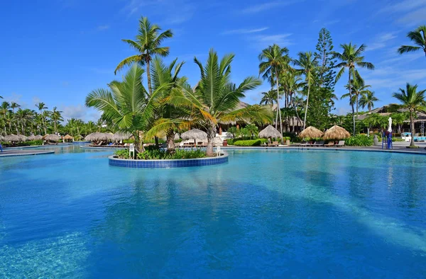 Punta Cana República Dominicana Maio 2017 Piscina Hotel — Fotografia de Stock