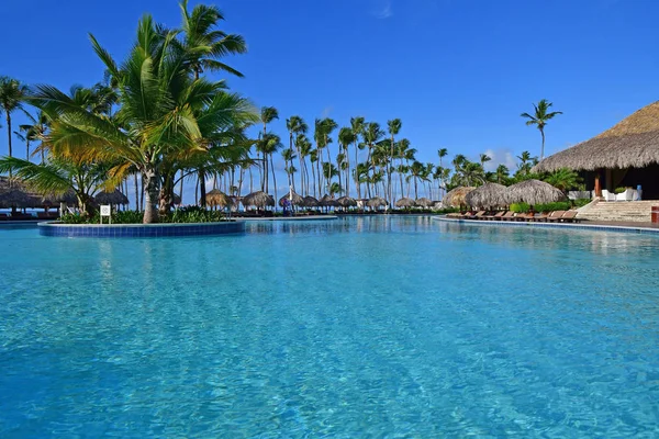 Punta Cana República Dominicana Maio 2017 Piscina Hotel — Fotografia de Stock