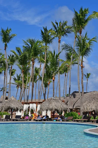 Punta Cana Dominikana Maja 2017 Basen Hotelu — Zdjęcie stockowe