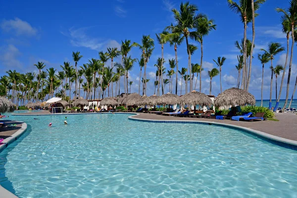 Punta Cana República Dominicana Mayo 2017 Piscina Hotel —  Fotos de Stock