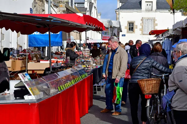 Croisic França Abril 2017 Mercado — Fotografia de Stock