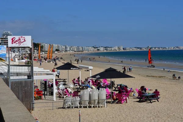 Baule Escoublac Франція 2017 Квітня Пляжі — стокове фото