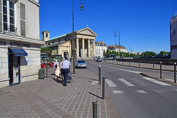 Saint Germain Laye Fransa Ağustos 2016 Yaz Pitoresk Kent Merkezinde — Stok fotoğraf