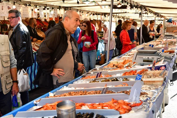 Sur Verneuil Σηκουάνα Γαλλία Οκτωβρίου 2017 Αγορά Της Κυριακής — Φωτογραφία Αρχείου