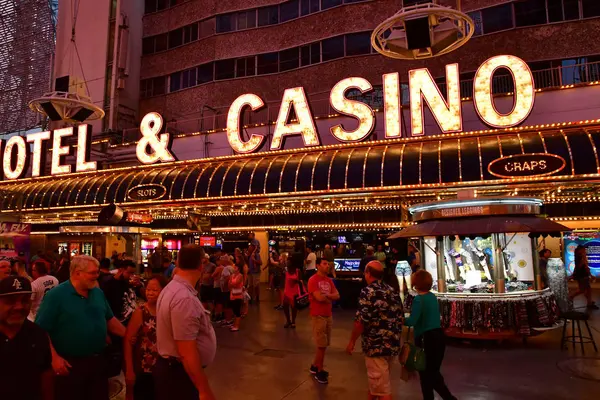 Las Vegas États Unis Juillet 2016 Rue Fremont Nuit — Photo