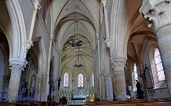 Neuville Chant Oisel France Juni 2017 Die Historische Kirche — Stockfoto