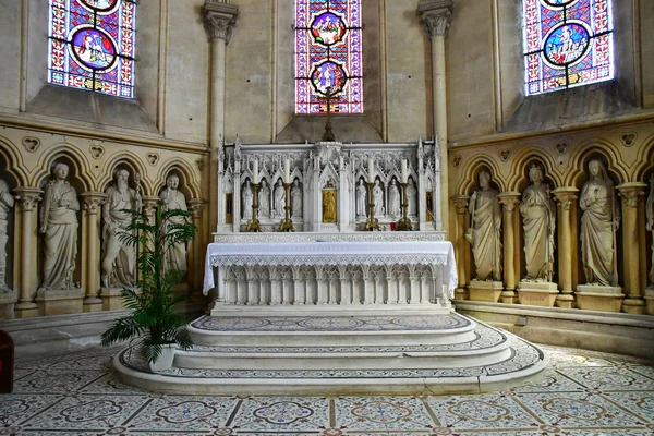 Neuville Chant Oisel Francia Junio 2017 Iglesia Histórica — Foto de Stock