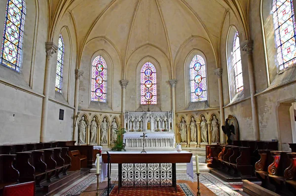 Neuville Chorál Oisel Francie Června 2017 Historický Kostel — Stock fotografie